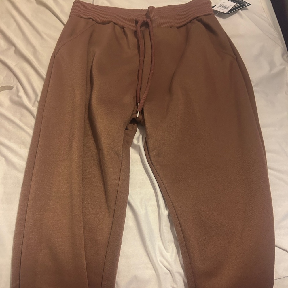 I am selling a brownish nude joggers!